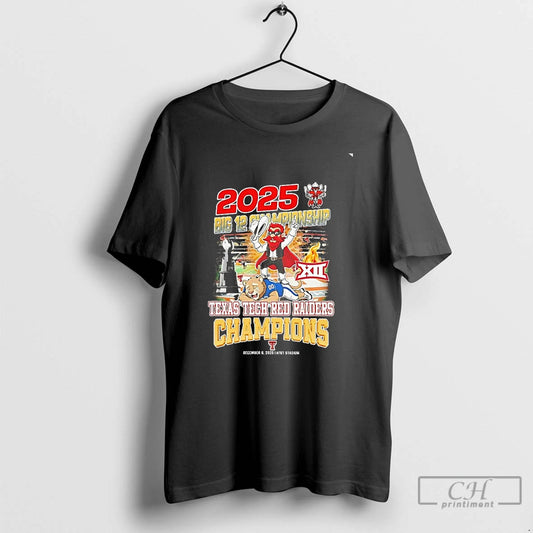 Classic 2025 Big 12 Championship Texas Tech Red Raiders Champions Chriast T-Shirts, Hoodie, Sweatshirt | InkThreadWorks.com