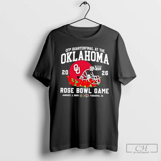 Classic 2026 Cfp Quarterfinal At The Oklahoma Sooners Rose Bowl Game Pasadena Ca T Shirts Hoodie, Sweatshirt