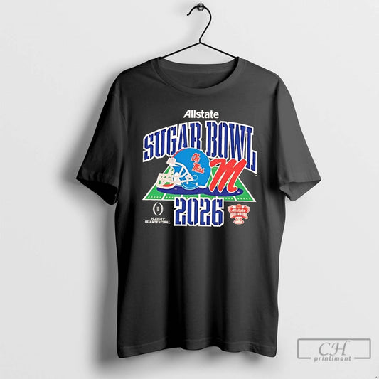 Classic 2026 Playoff Quarterfinal Allstate Sugar Bowl Ole Miss Football Helmet T-Shirts, Hoodie, Sweatshirt