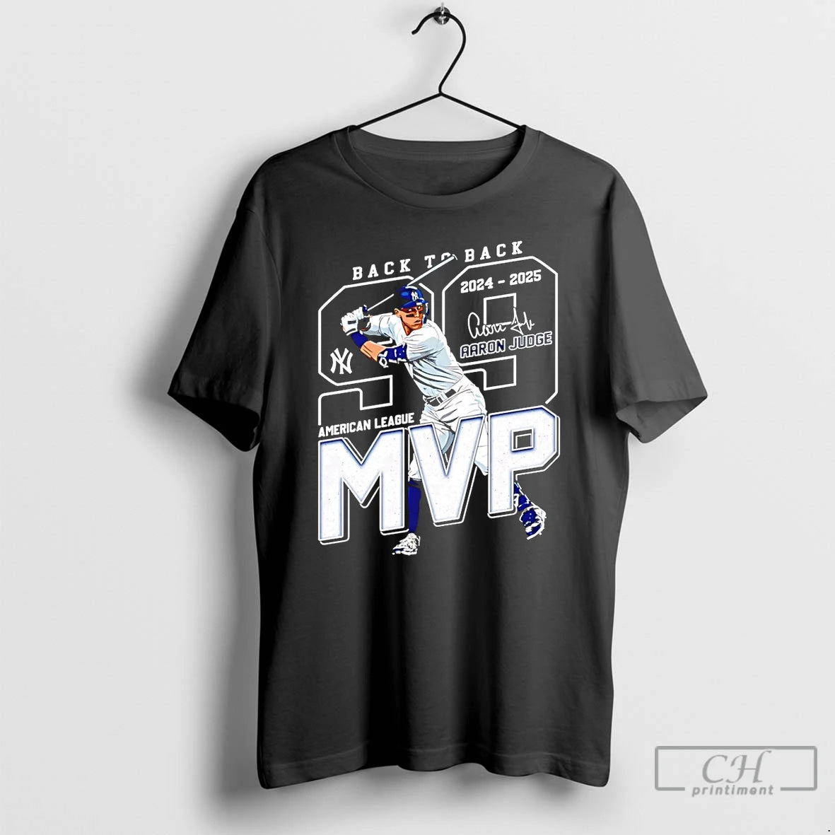Classic Aaron Judge Back To Back 2024 25 American League Mvp T-Shirts, Hoodie, Sweatshirt | InkThreadWorks.com