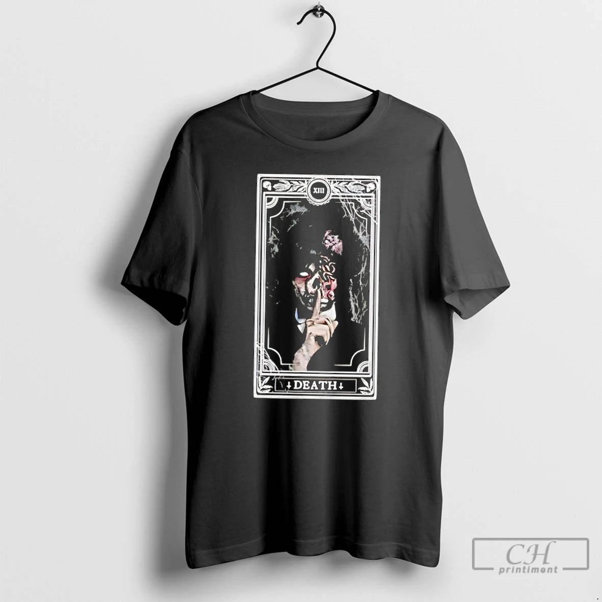 Classic Addams Death Tarot Card Xiii Gothic T-Shirts, Hoodie, Sweatshirt | InkThreadWorks.com