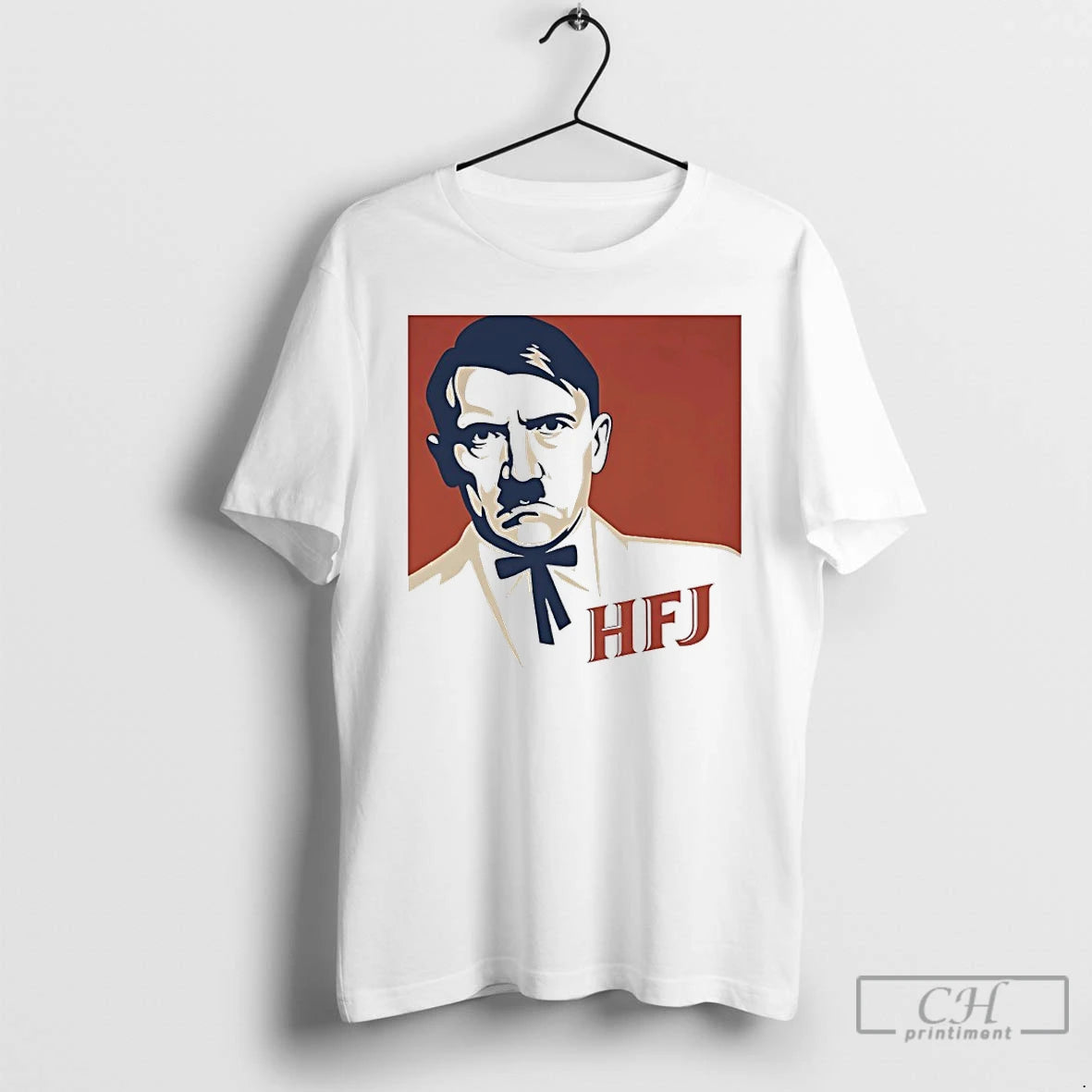 Classic Adolf Hitler Hfj Kfc Parody Logo T-Shirts, Hoodie, Sweatshirt | InkThreadWorks.com