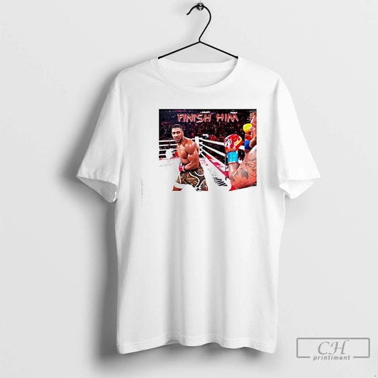 Classic Anthony Joshua Finish Him Jake Paul T-Shirts, Hoodie, Sweatshirt | InkThreadWorks.com