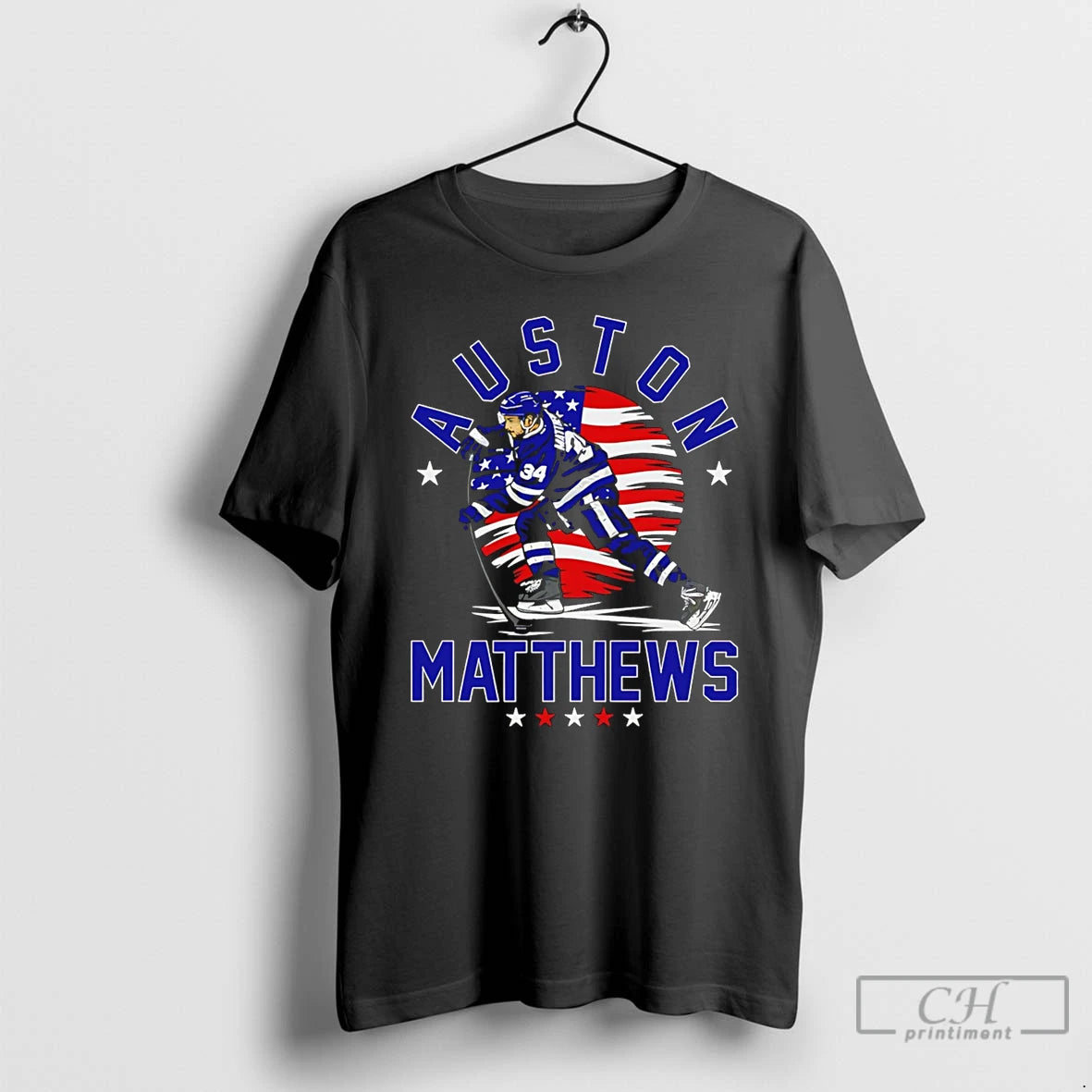 Classic Auston Matthews Toronto Maple Leafs Usa Flag