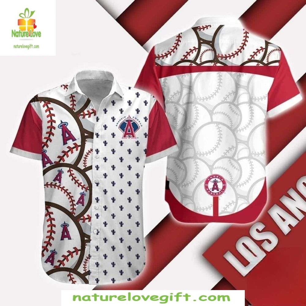 Los Angeles Angels MLB Hawaiian Shirt Classic Baseball Apparel