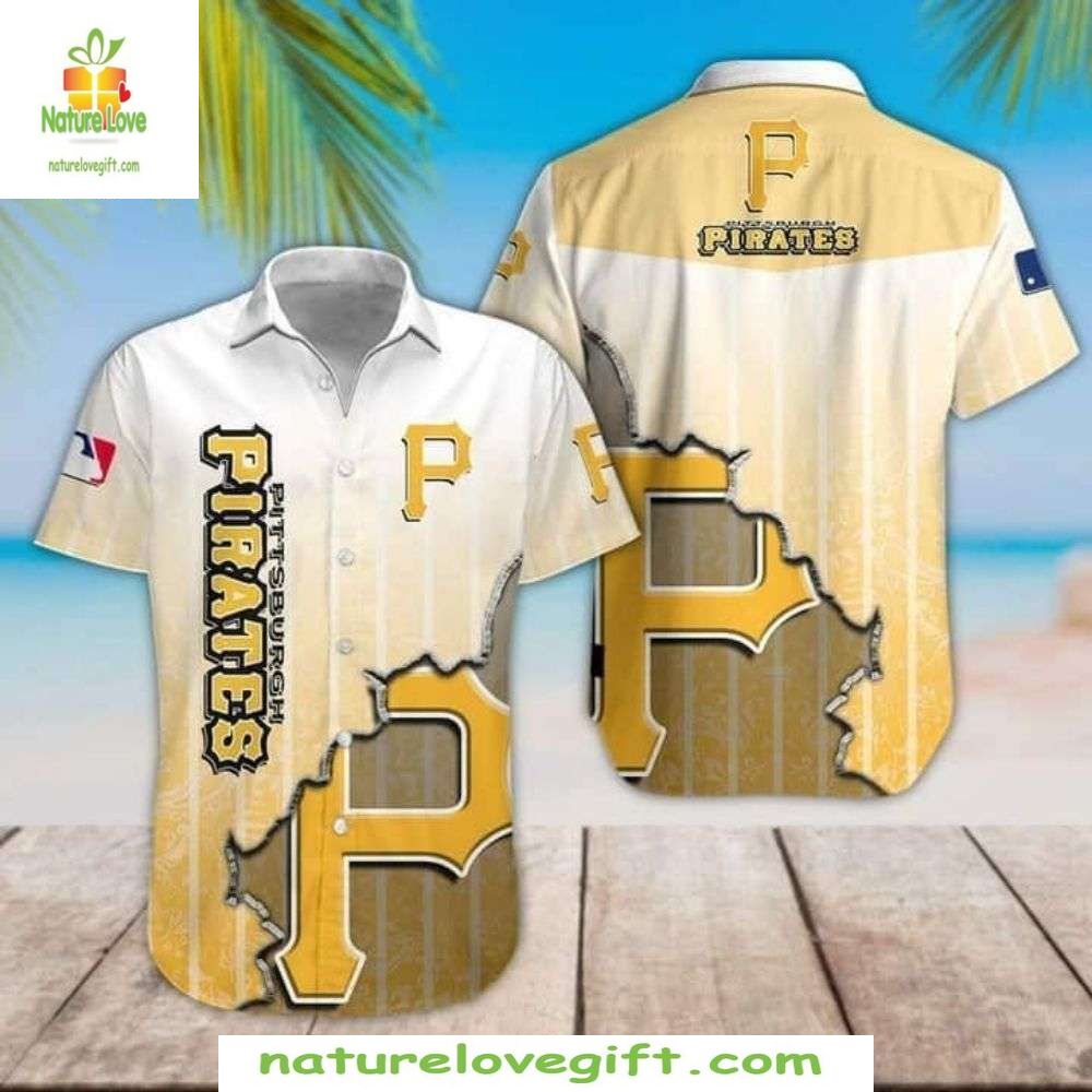 MLB Pittsburgh Pirates Hawaiian Shirt Stylish Baseball Apparel PZ7OVTVB