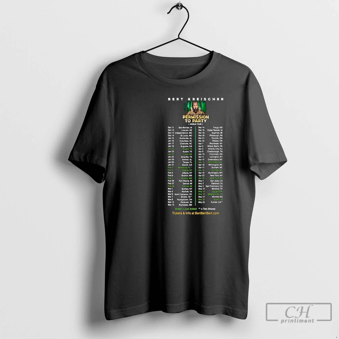 Classic Bert Kreischer World Tour 2026 Circle Black T-Shirts, Hoodie, Sweatshirt | InkThreadWorks.com