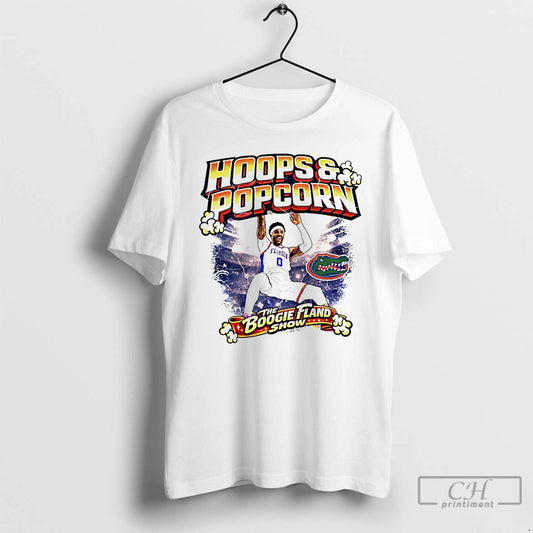 Classic Boogie Fland Florida Gators Hoops And Popcorn The Boogie Fland Show T Shirts Sweater