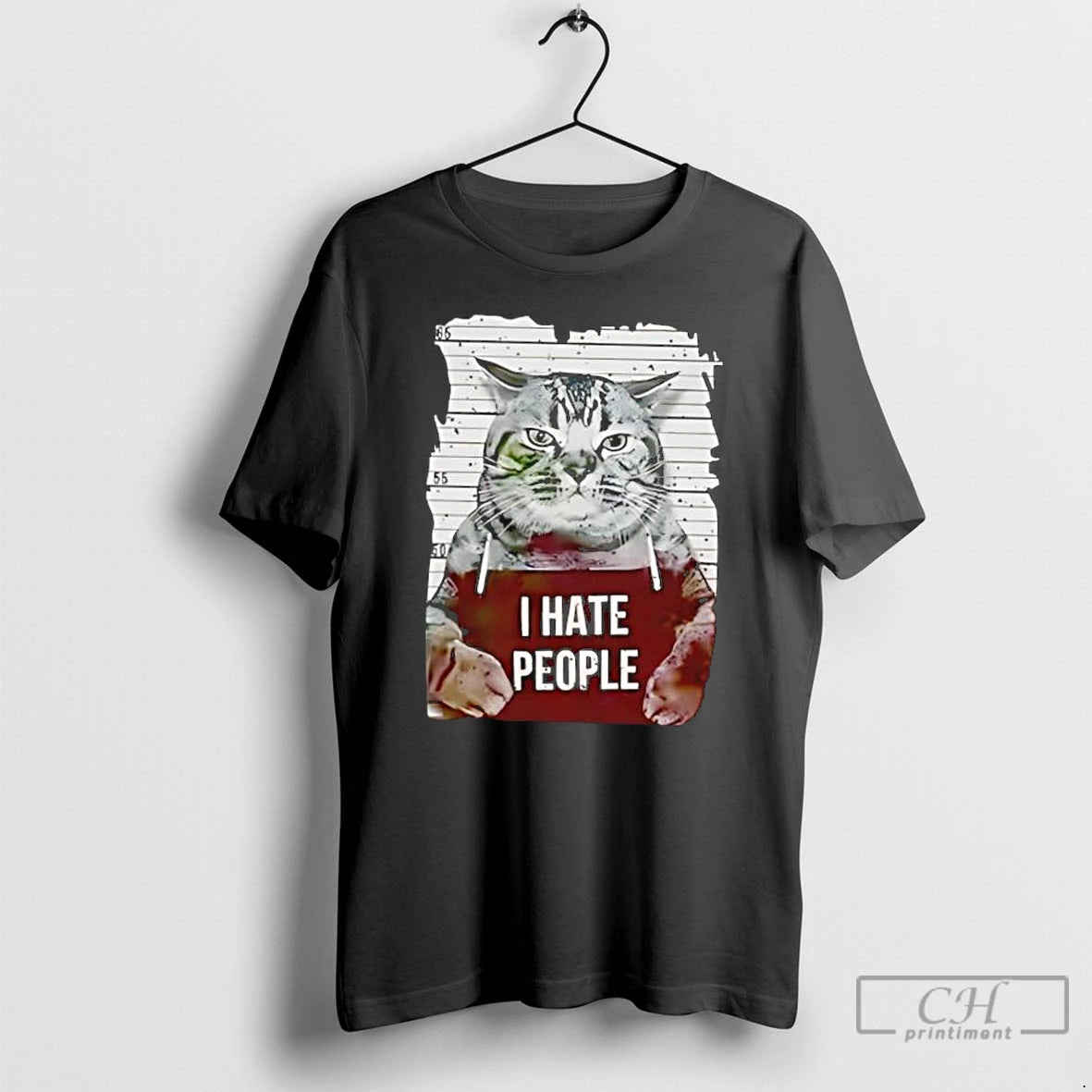Classic Cat I Hate People Retro T-Shirts, Hoodie, Sweatshirt | InkThreadWorks.com