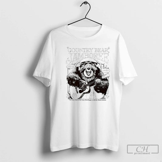 Classic Country Bear Jamboree Big Al Bear Playing A Guitar T-Shirts, Hoodie, Sweatshirt | InkThreadWorks.com