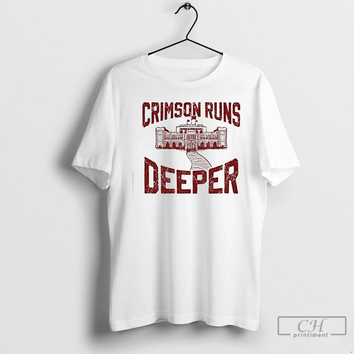 Classic Crimson Runs Deeper Vintage T-Shirts, Hoodie, Sweatshirt | InkThreadWorks.com