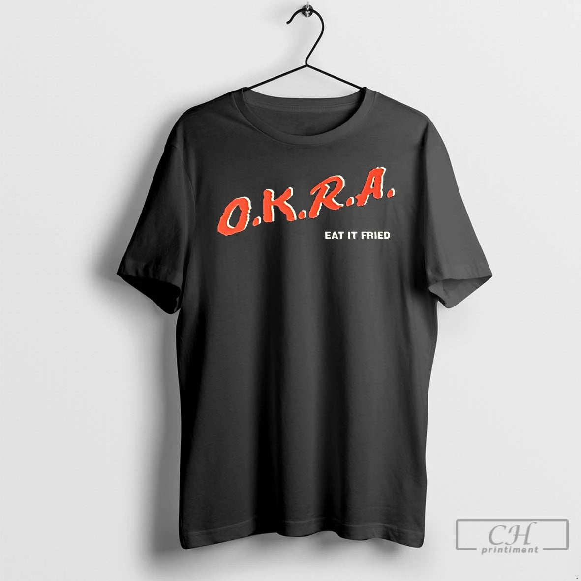 Classic Damn O K R A Eat It Fried T-Shirts, Hoodie, Sweatshirt | InkThreadWorks.com