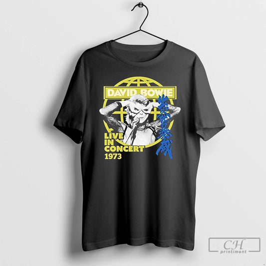 Classic David Bowie Live Concert 1973 Globe T-Shirts, Hoodie, Sweatshirt