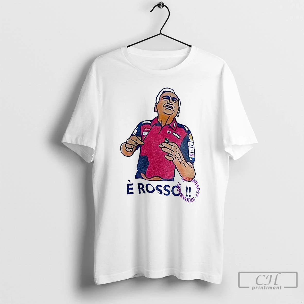 Classic Davide Tardozzi Grand Prix 250cc E Rosso Cartoon T-Shirts, Hoodie, Sweatshirt | InkThreadWorks.com