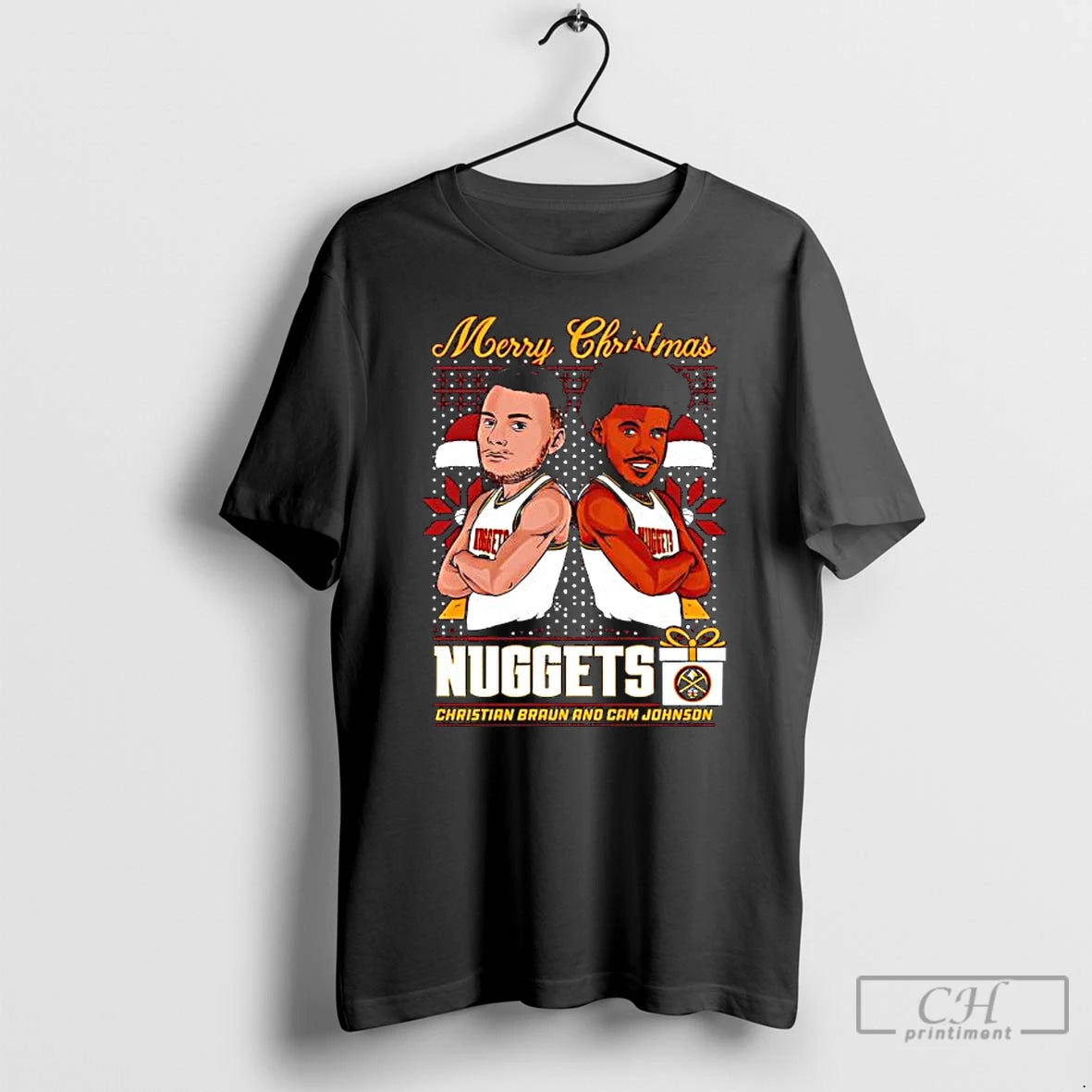 Classic Denver Nuggets Christmas Braun Johnson Graphic T-Shirts, Hoodie, Sweatshirt | InkThreadWorks.com