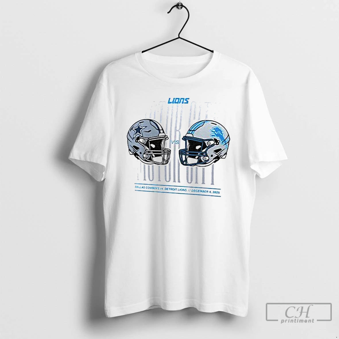 Classic Detroit Lions Vs Dallas Cowboys Helmet Matchup Motor City T-Shirts, Hoodie, Sweatshirt | InkThreadWorks.com