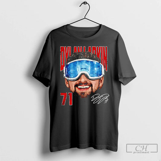 Classic Dylan Larkin Detroit Red Wings Goggles Big Head Signature