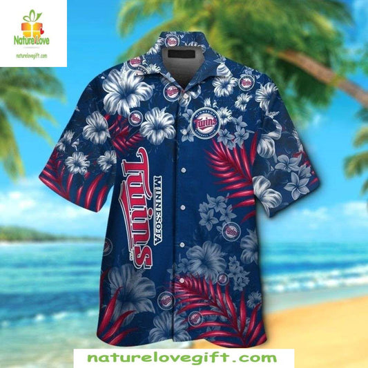 Minnesota Twins Hawaiian Shirt Classic Floral MLB Baseball Apparel