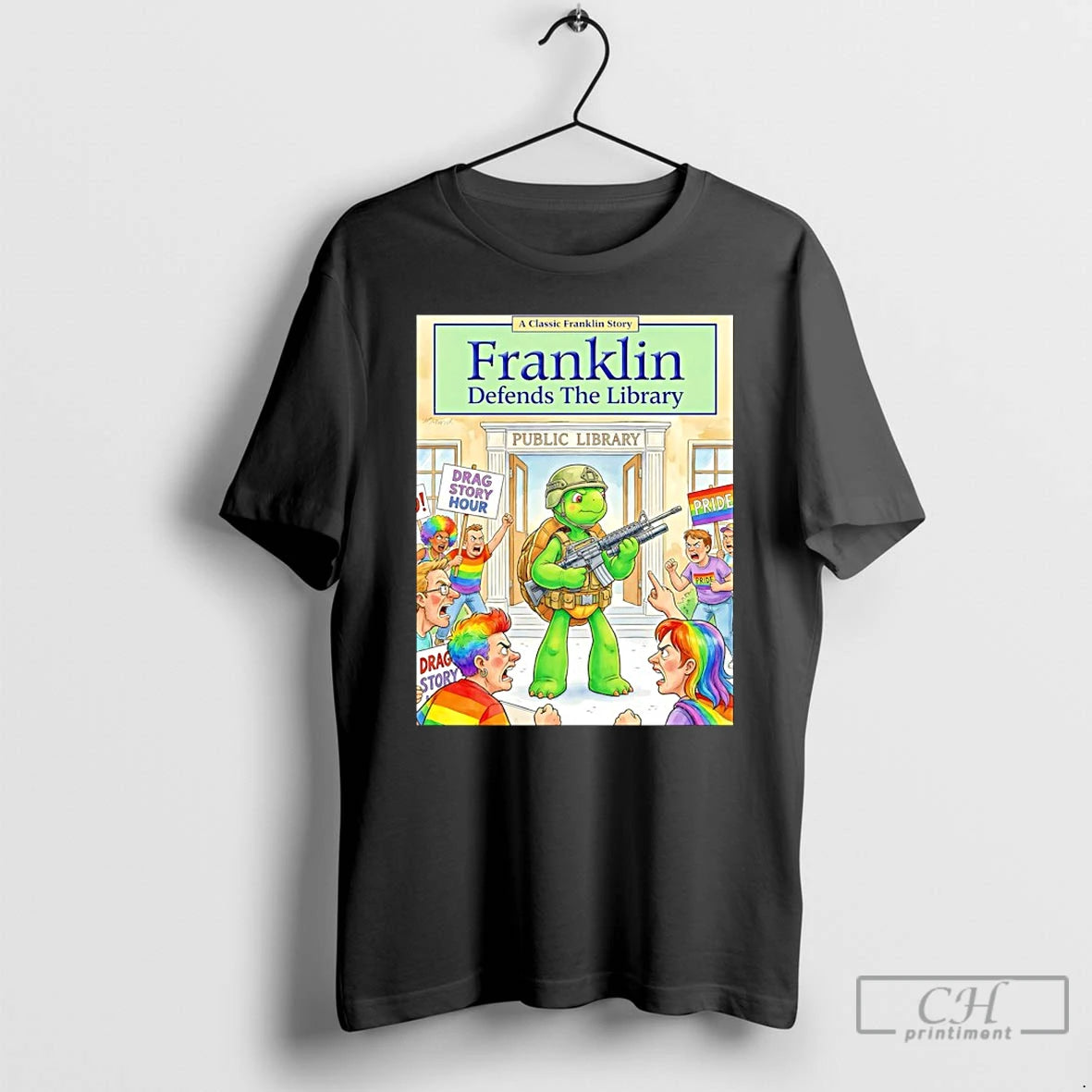 Classic Franklin Defends The Library T-Shirts, Hoodie, Sweatshirt | InkThreadWorks.com