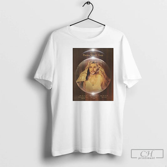 Classic Fujii Kaze Prema World Tour 2026 Circle White T-Shirts, Hoodie, Sweatshirt | InkThreadWorks.com