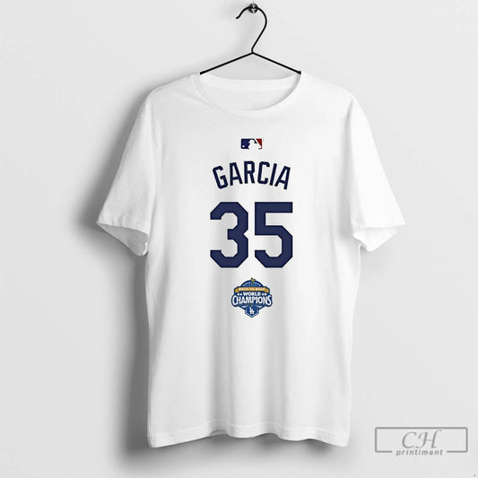 Classic Garcia 35 Back To Back Champs World Champions T-Shirts, Hoodie, Sweatshirt | InkThreadWorks.com