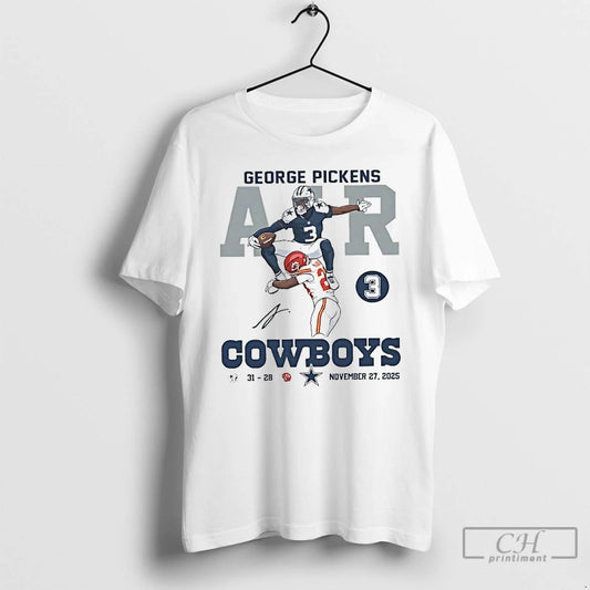 Classic George Pickens Air Hurdle Dallas Cowboys T-Shirts, Hoodie, Sweatshirt | InkThreadWorks.com
