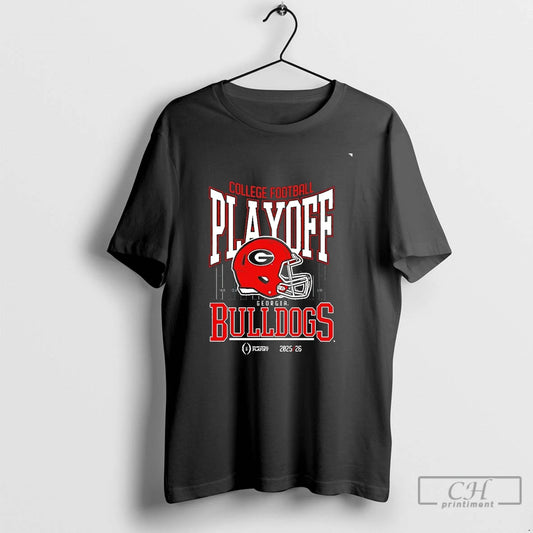 Classic Georgia Bulldogs 2025 26 College Football Playoff Cfp Helmet Chriast T-Shirts, Hoodie, Sweatshirt