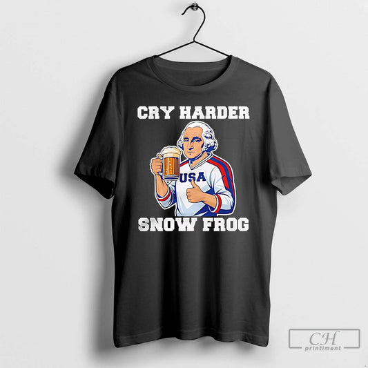 Classic Georgia Washington Usa Player Cry Harder Snow Frog