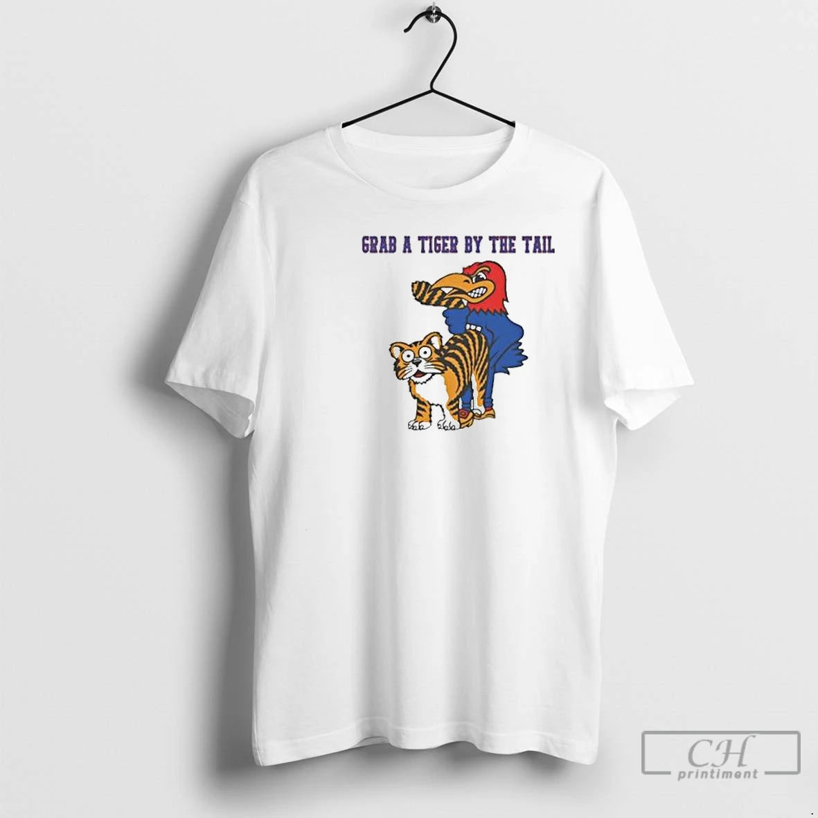 Classic Grab A Tiger By The Tail Circle White T-Shirts, Hoodie, Sweatshirt | InkThreadWorks.com