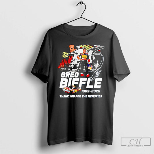 Classic Greg Biffle Thank You Memories 1969 2025 Signature T-Shirts, Hoodie, Sweatshirt