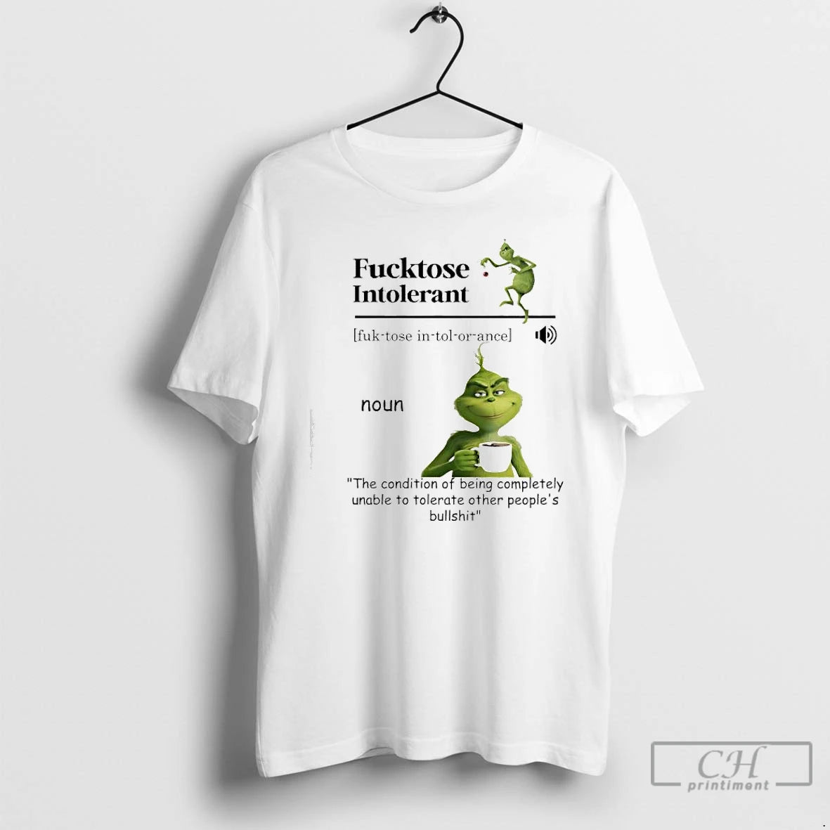 Classic Grinch Fucktose Intolerant Noun T-Shirts, Hoodie, Sweatshirt | InkThreadWorks.com