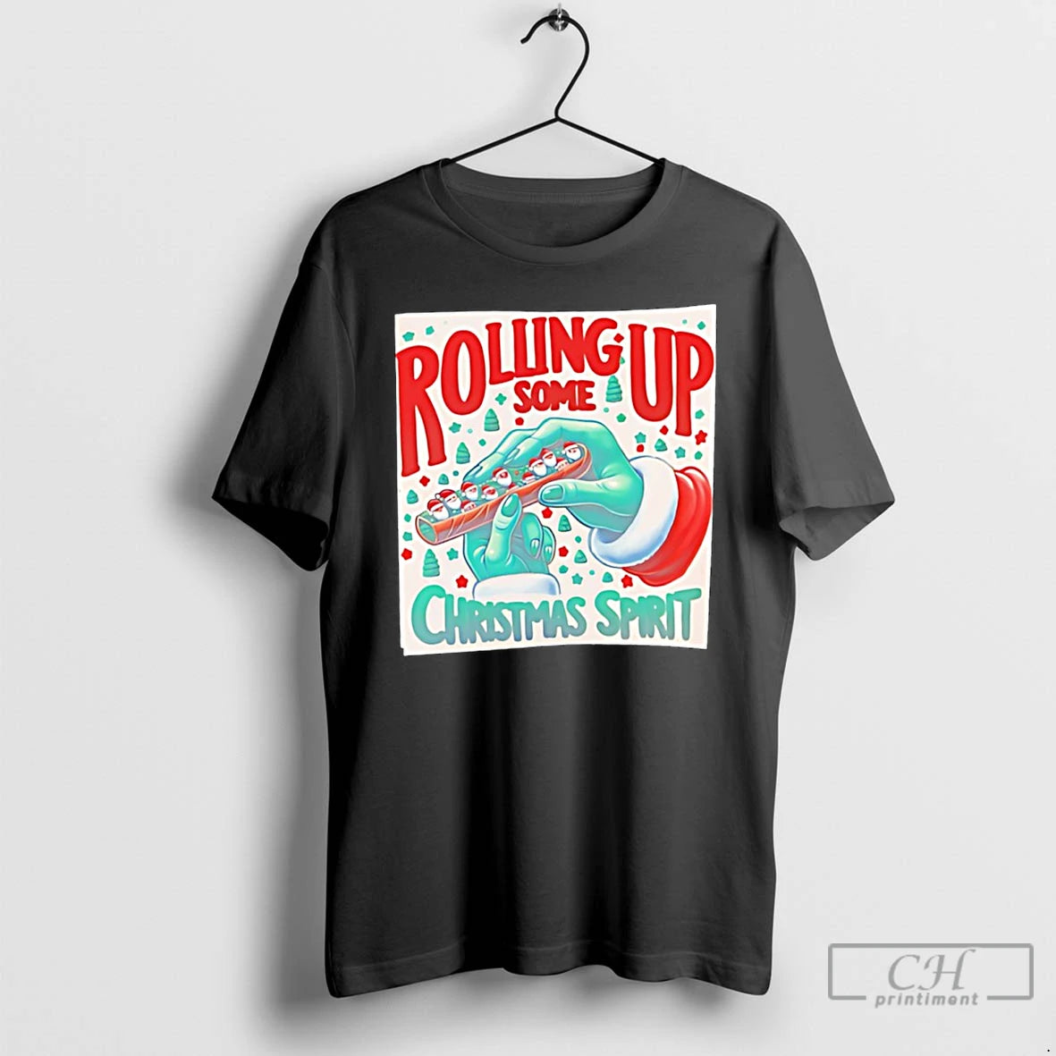 Classic Grinch Hands Rolling Up Some Christmas Spirit T-Shirts, Hoodie, Sweatshirt | InkThreadWorks.com