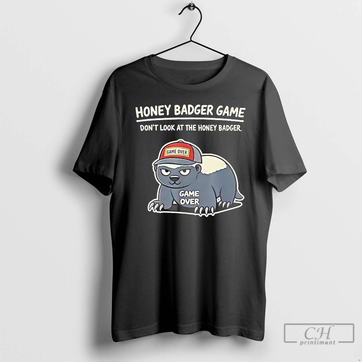Classic Honey Badger Game Dont Look At The Honey Badger Game Over T Shirts Sweater Hoodie, Sweatshirt | InkThreadWorks.com