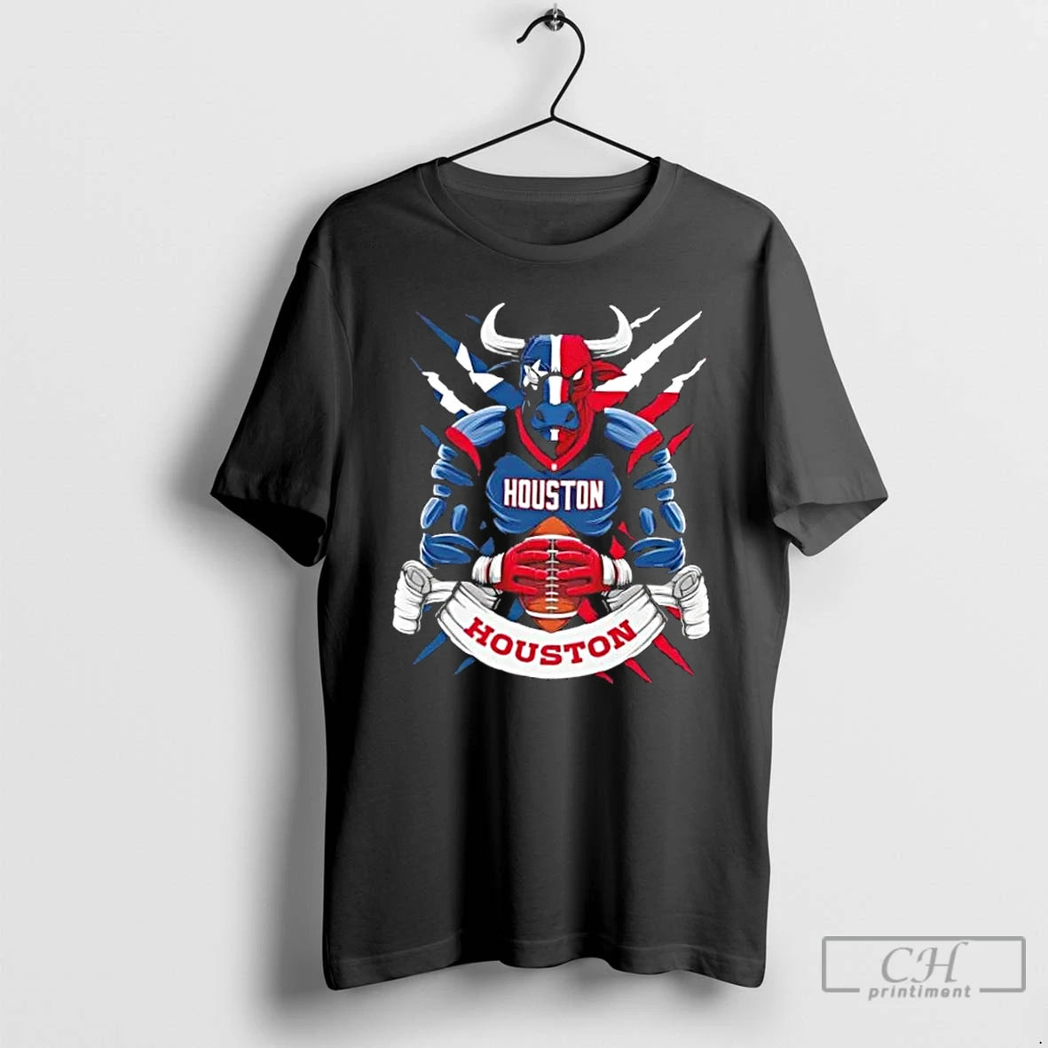 Classic Houston Texans Football Mascot Hug The Ball T-Shirts, Hoodie, Sweatshirt | InkThreadWorks.com