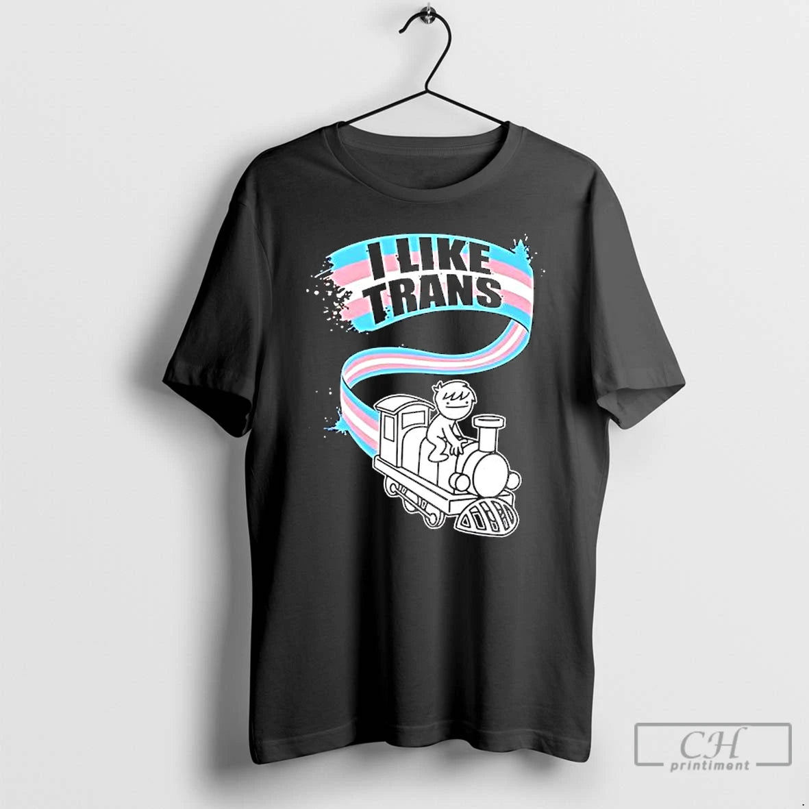 Classic I Like Trans Transgender Pride Flag Ribbon T-Shirts, Hoodie, Sweatshirt | InkThreadWorks.com