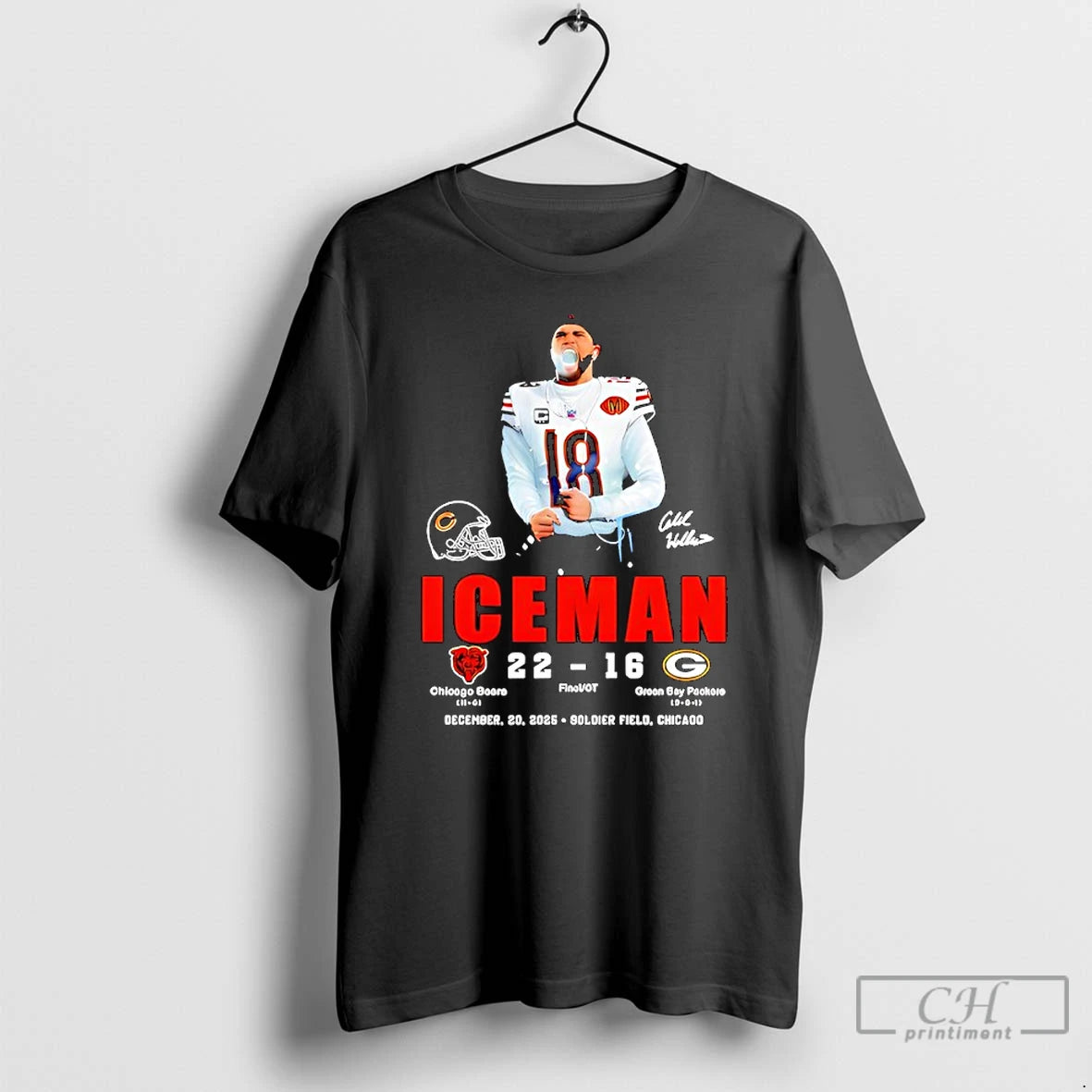 Classic Ice Man Caleb Williams Signature Dec 2025 T-Shirts, Hoodie, Sweatshirt | InkThreadWorks.com