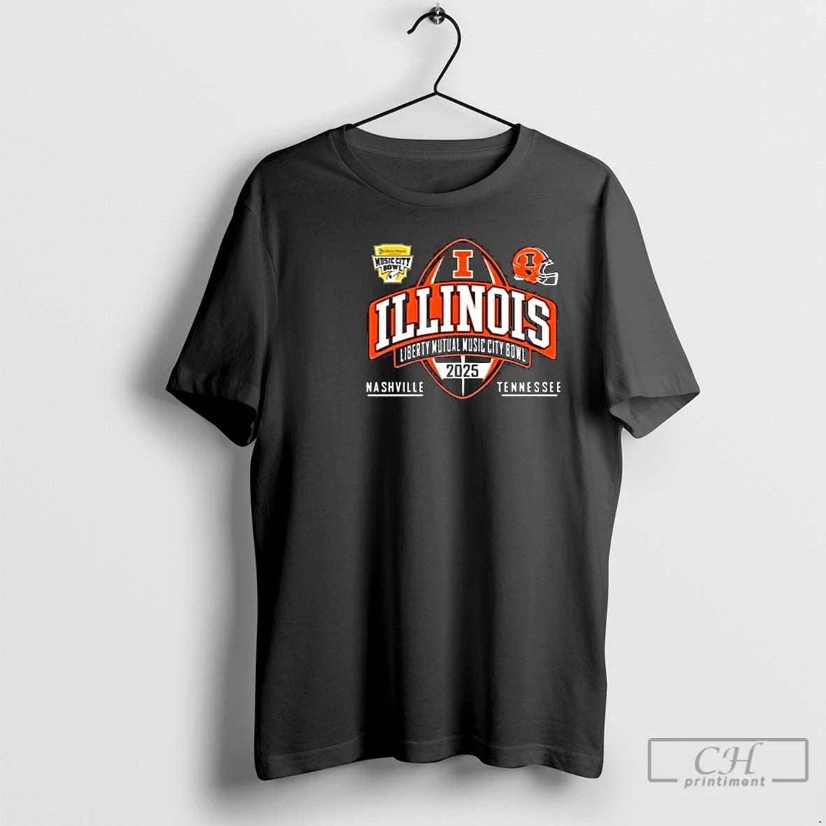 Classic Illinois 2025 Liberty Mutual Music City Event Circle Black T-Shirts, Hoodie, Sweatshirt | InkThreadWorks.com