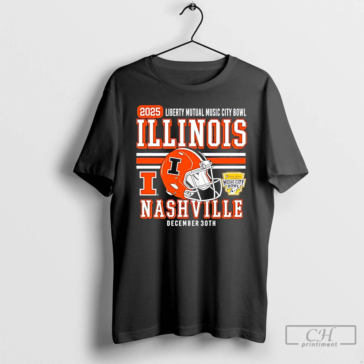 Classic Illinois Fighting Illini Football 2025 Music City Bowl T-Shirts, Hoodie, Sweatshirt | InkThreadWorks.com