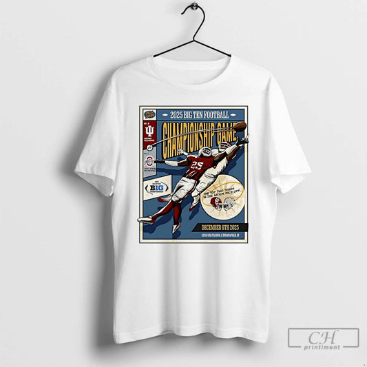 Classic Indiana Football 2025 Big Ten Football Championship Game Vintage T-Shirts, Hoodie, Sweatshirt