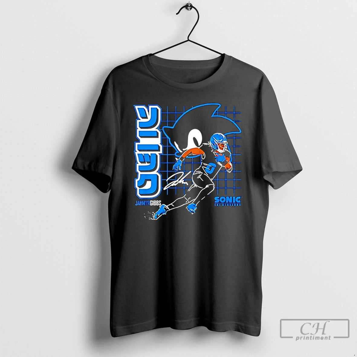 Classic Jahmyr Gibbs Detroit Lions The Hedgehog Signature T-Shirts, Hoodie, Sweatshirt | InkThreadWorks.com