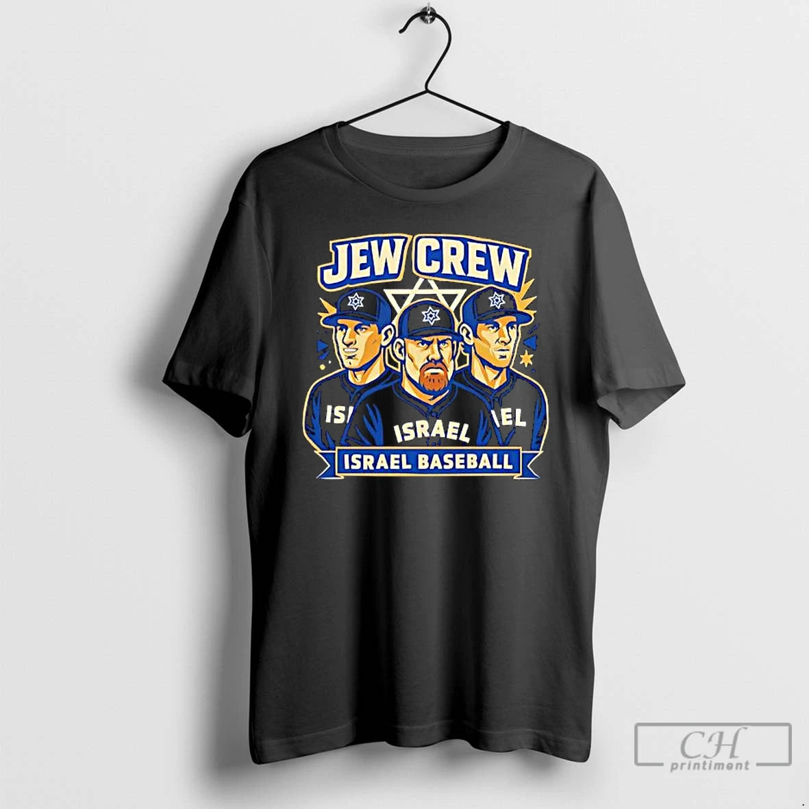 Classic Jew Crew Israel Baseball Team Graphic T-Shirts, Hoodie, Sweatshirt | InkThreadWorks.com