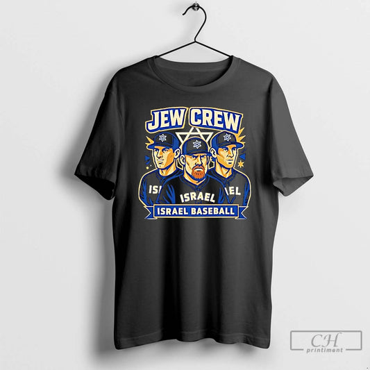 Classic Jew Crew Israel Baseball Team Graphic T-Shirts, Hoodie, Sweatshirt | InkThreadWorks.com