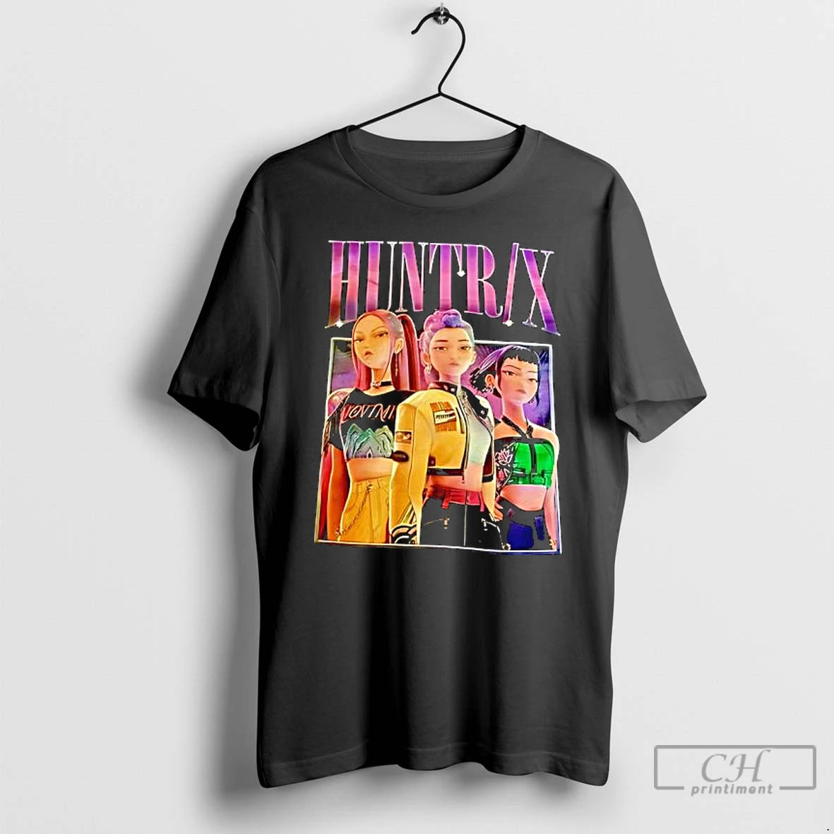 Classic K Pop Demon Hunters Huntrix Characters Graphic T-Shirts, Hoodie, Sweatshirt | InkThreadWorks.com