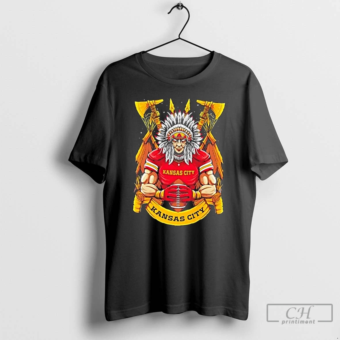 Classic Kansas City Chiefs Football Mascot Hug The Ball T-Shirts, Hoodie, Sweatshirt | InkThreadWorks.com