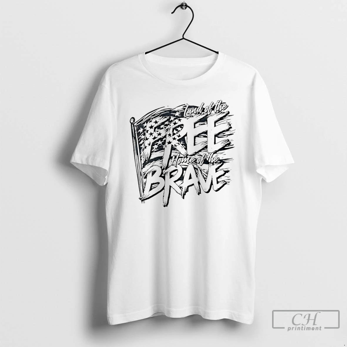 Classic Land Free Home Brave American Flag T-Shirts, Hoodie, Sweatshirt