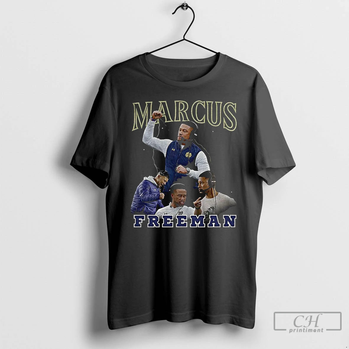 Classic Marcus Freeman Notre Dame Fighting Irish Football Graphic Vintage T-Shirts, Hoodie, Sweatshirt | InkThreadWorks.com
