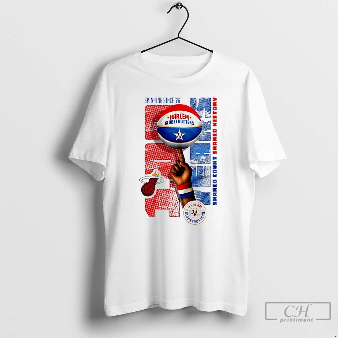 Classic Miami Heat X Harlem Globetrotters Spinning Since 26 T-Shirts, Hoodie, Sweatshirt