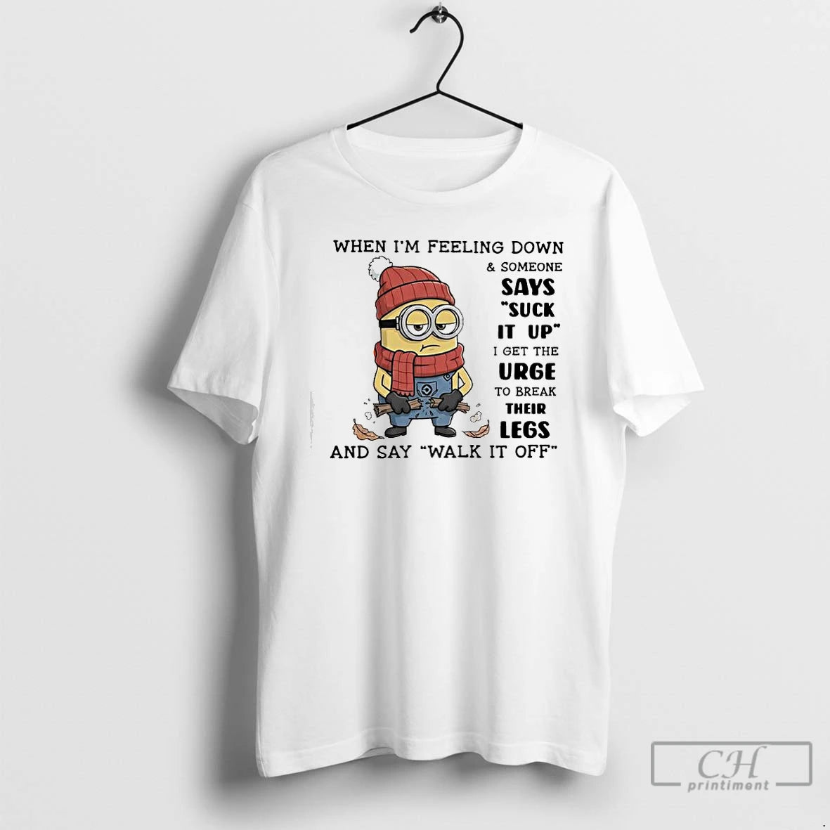 Classic Minion When Im Feeling Down Someone Says Suck It Up T-Shirts, Hoodie, Sweatshirt | InkThreadWorks.com