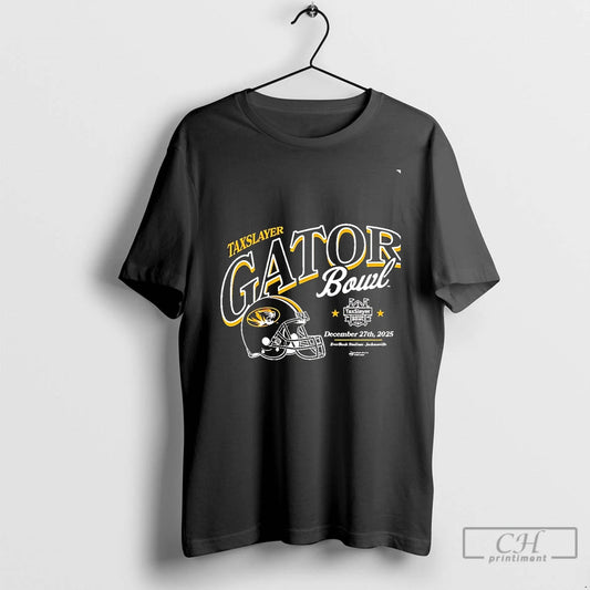 Classic Missouri Tigers 2025 Taxslayer Gator Bowl Helmet Chriast T-Shirts, Hoodie, Sweatshirt | InkThreadWorks.com