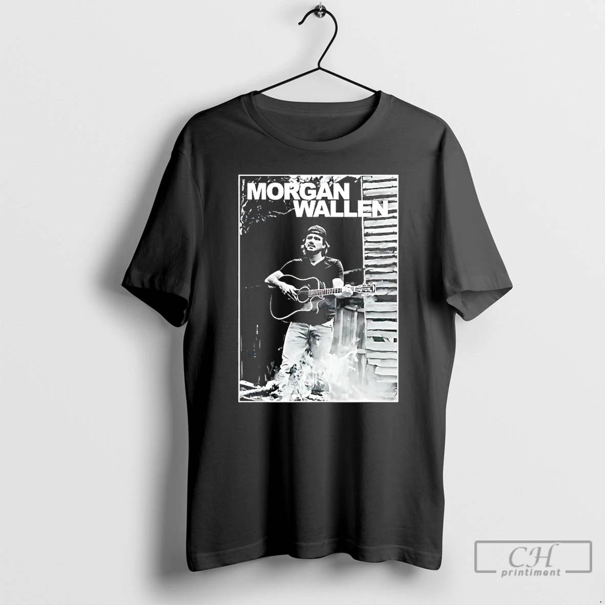 Classic Morgan Wallen Guitar Photo Graphic T-Shirts, Hoodie, Sweatshirt | InkThreadWorks.com